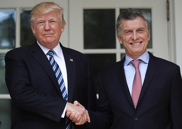 Las declaraciones de Donald Trump ocurrieron durante la visita de Estado del presidente de Argentina, Mauricio Macri. (Getty Images)