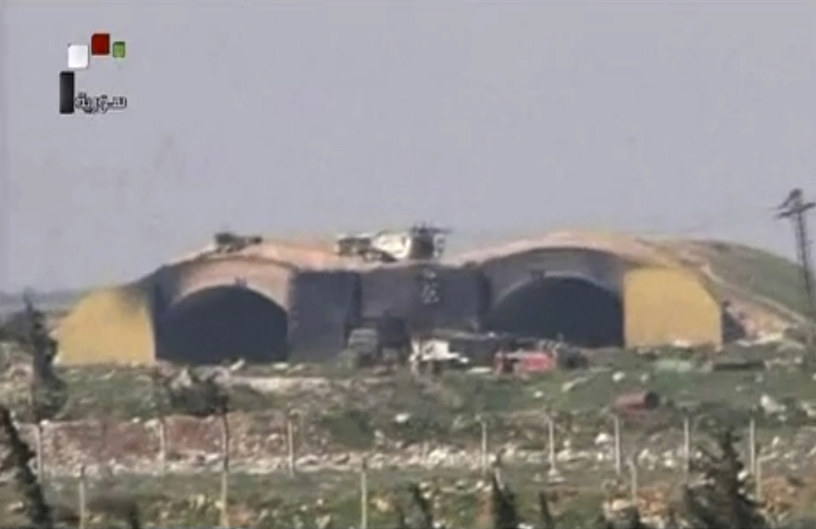 El objetivo del ataque de Trump fue la base aérea Shayrat, ubicada en la provincia de Homs. (AP) 