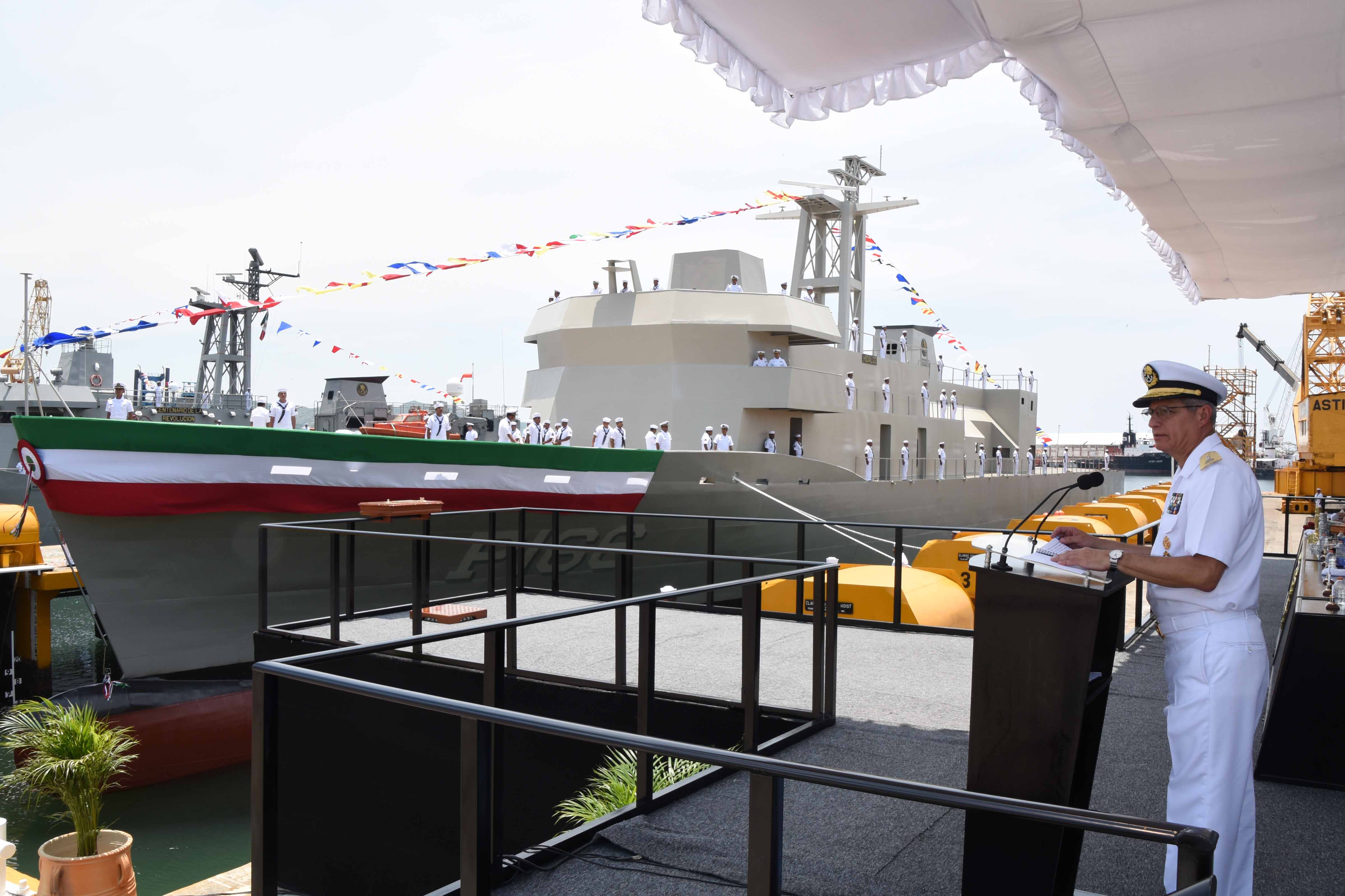 En agosto del 2016, la Secretaría de Marina puso a flote la Patrulla Oceánica ARM ‘HIDALGO’. (Semar, Archivo)