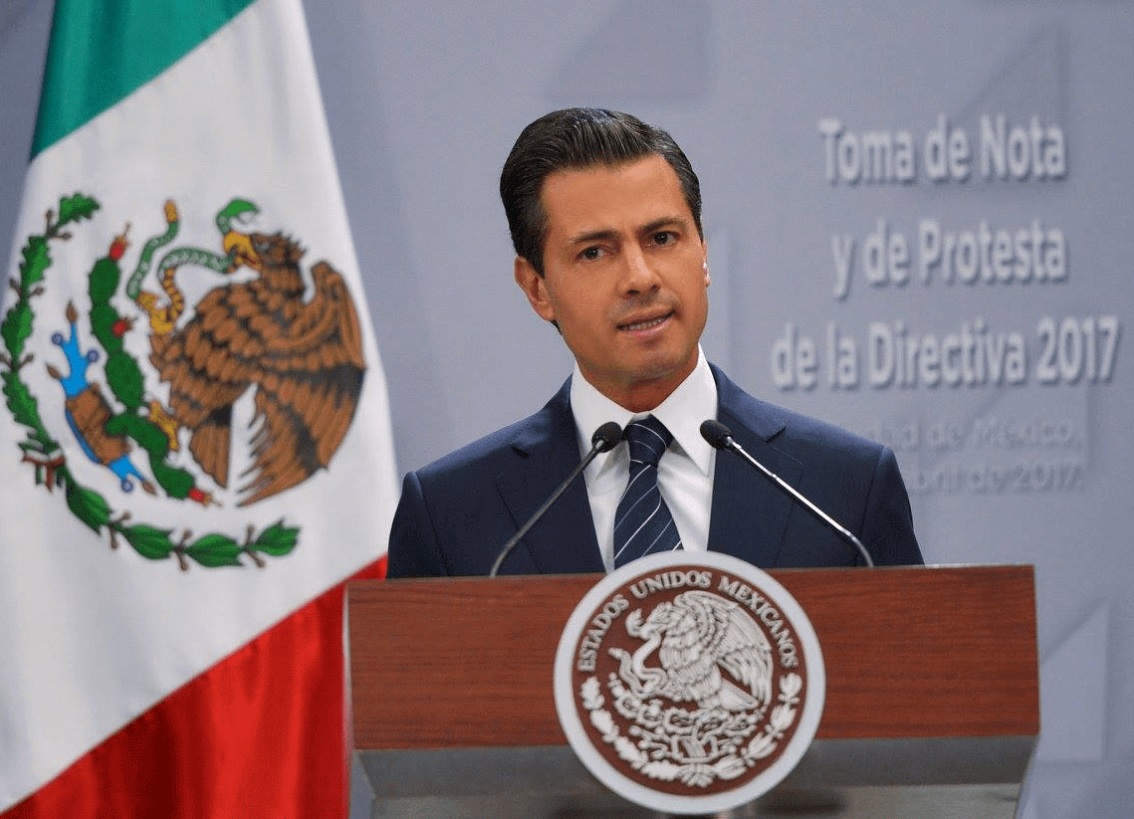 El presidente Peña Nieto se refiere a la captura de los exgobernadores Tomás Yarrington y Javier Duarte. (Presidencia de la República)