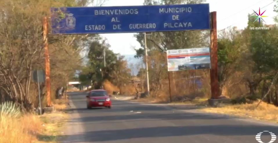 Entrada al municipio de Pilcaya, Guerrero (Noticieros Televisa)