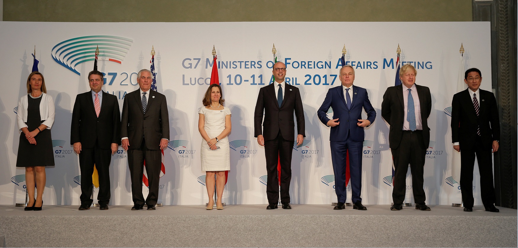 Ministros de Relaciones Exteriores del G7 se reúnen en Lucca, Italia; los funcionarios dicen que la solución al conflicto sirio debe ser político y no militar (Reuters)