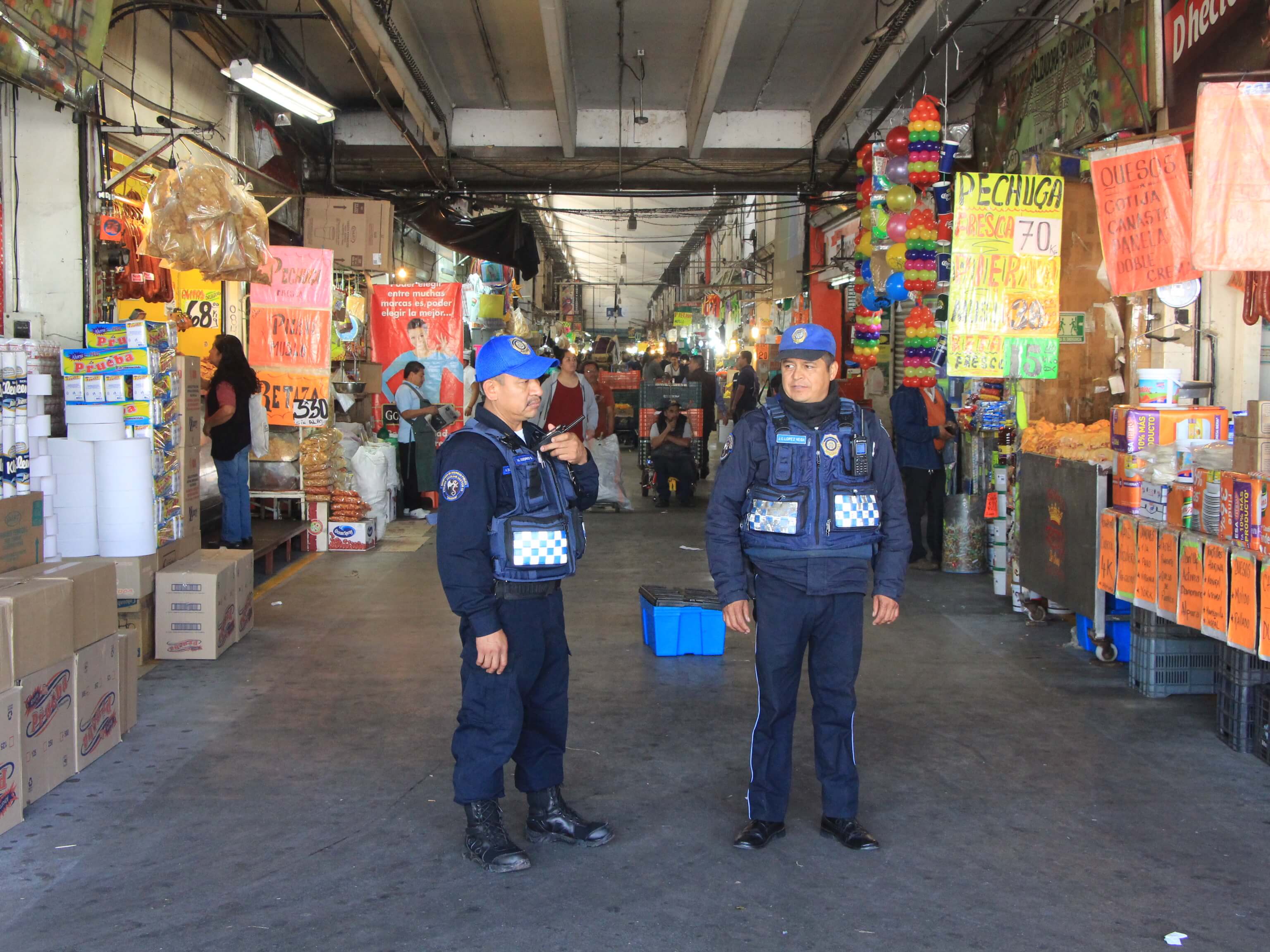 Suman 288 elementos policíacos los encargados de vigilar la seguridad en la Central de Abasto. (SSP-CDMX)