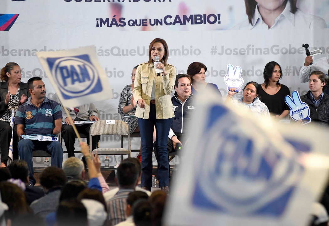 Josefina Vázquez Mota, candidata del PAN al gobierno del Edomex. (Twitter: @JosefinaVM)