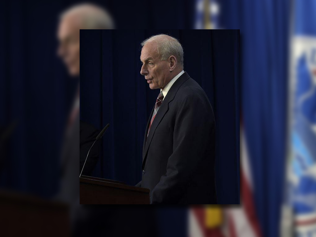 El secretario de Seguridad Nacional, John Kelly, anunció la apertura de la nueva oficina de Víctimas de Inmigración y Delincuencia. (AP)