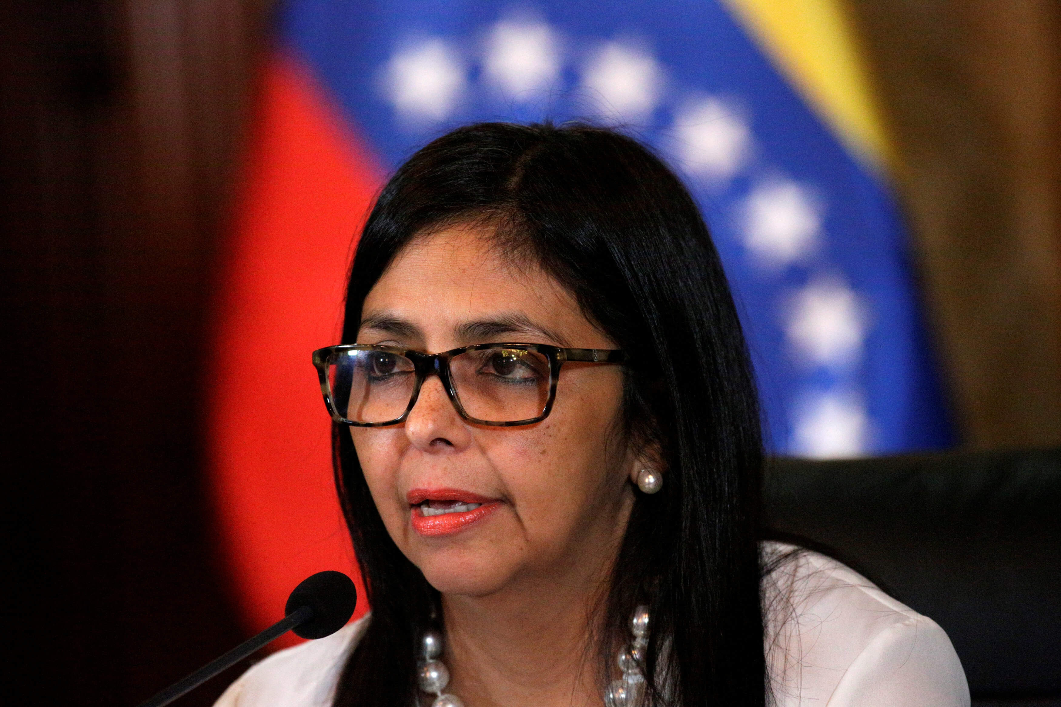 Foto: La vicepresidenta de Venezuela, Delcy Rodríguez, 9 febrero 2019