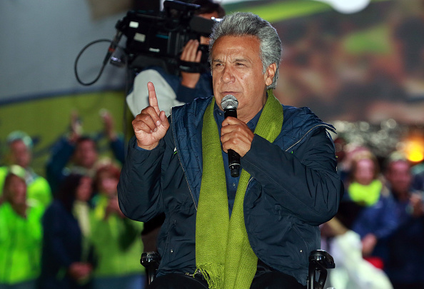 Moreno, un administrador de 64 años que sufre de paraplejia prometió mejorar los planes sociales del mandatario Rafael Correa (Getty Images)