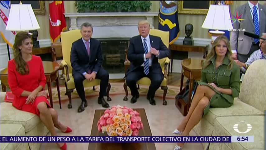 Macri habla de limones en la Casa Blanca y Trump protesta