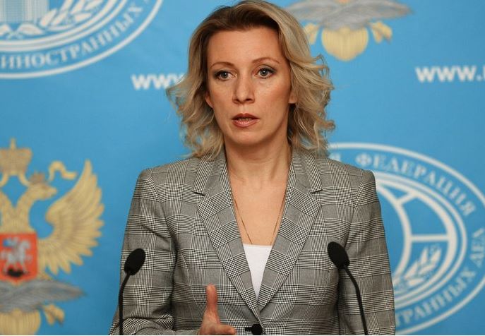 Fotografía de la portavoz del Ministerio de Asuntos Exteriores ruso, María Zajárova. (@PonGlobovision)