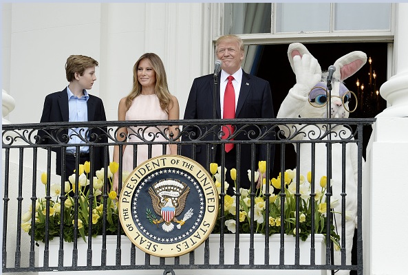 Melania y Donald Trump celebraron las Pascuas en la Casa Blanca.