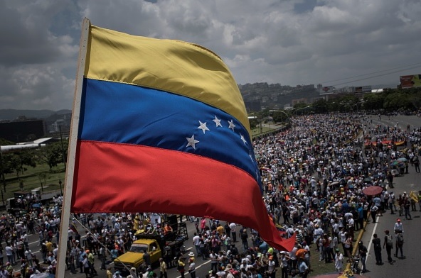 Opositores, presidente, Nicolás Maduro, Caracas, Venezuela