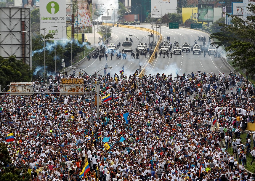 Millones de venezolanos salieron a las calles para protestar contra el presidente Nicolás Maduro.