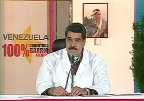 Nicolás Maduro, presidente de Venezuela, durante un mensaje a la nación.