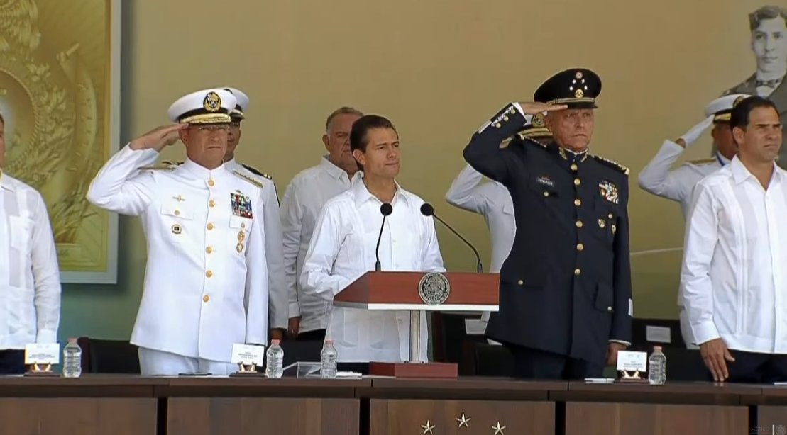El presidente Peña Nieto encabeza la ceremonia de la Gesta Heroica de Veracruz. (Presidencia de la República)