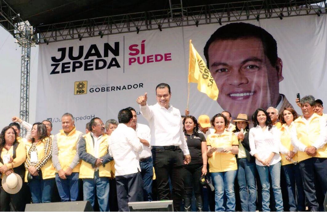 Juan Zepeda, candidato del PRD a la gubernatura del Estado de México, afirma que, de ganar la elección del 4 de junio, construirá líneas del Metro y Metrobús. (Twitter@JuanZepeda_)
