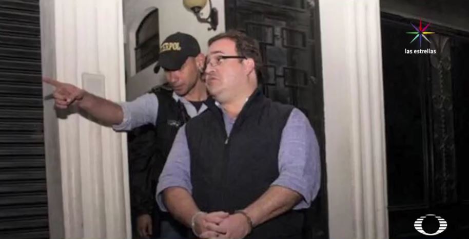 Ruta de escape de Javier Duarte. El exgobernador detenido en su cuarto de hotel. (Noticieros Televisa)