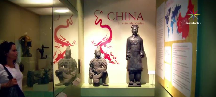 Sala de China en exposición en el Museo de las Culturas, CDMX. (Noticieros Televisa)