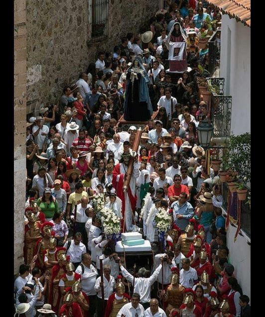 Procesiones en Taxco con motivo del viernes Santo