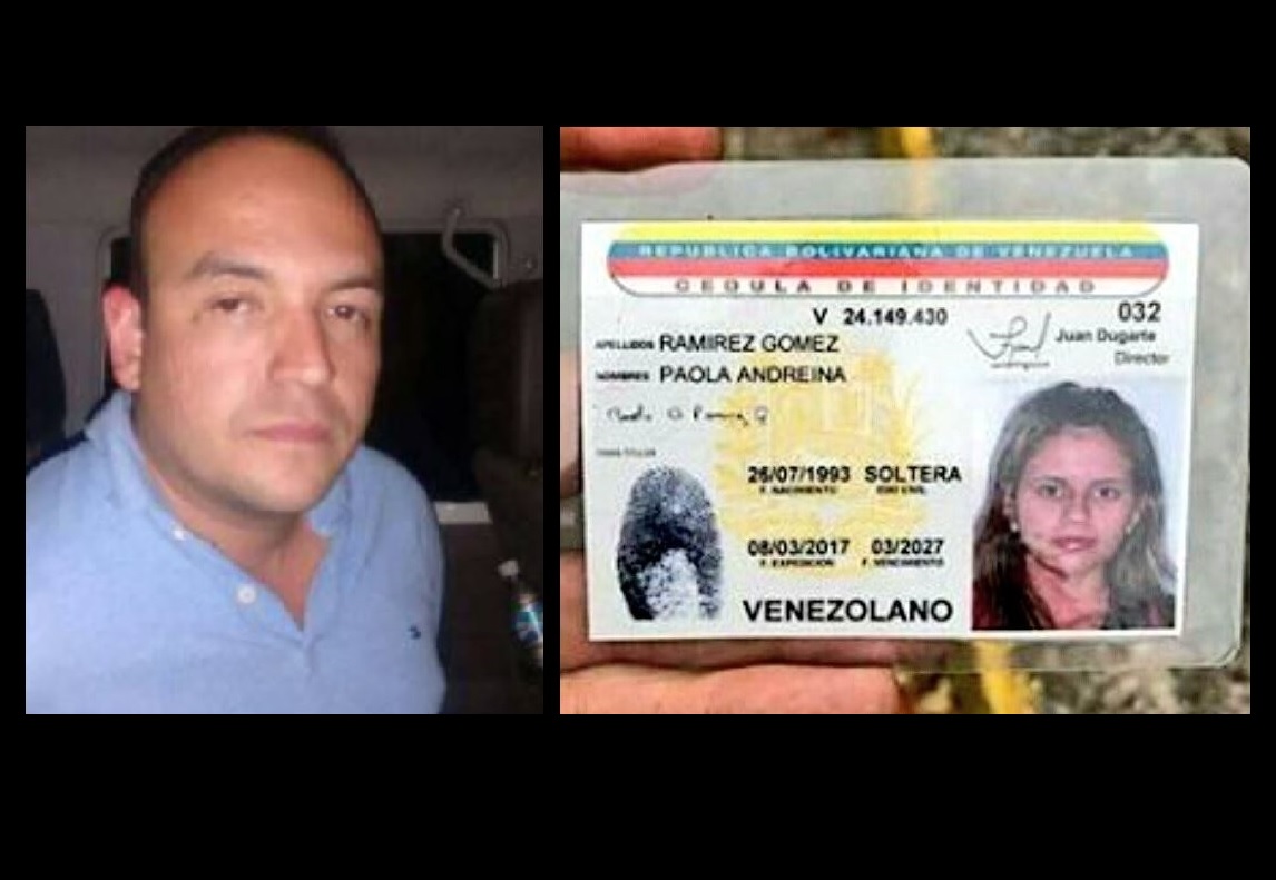 Iván Perníam (i) está detenido por su presunta responsabilidad en el asesinato de Paola Ramírez (d) durante una marcha en el estado Táchira, Venezuela. (@Orlenys07)