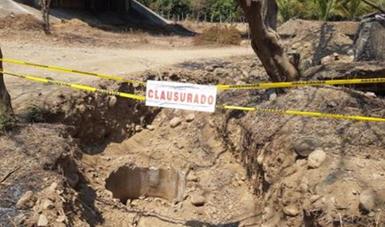 Clausuran construcción ilegal de pozo radial en Zihuatanejo, Guerrero. (Profepa)