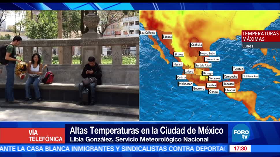 Libia González, Altas temperaturas, Ciudad de México, Servicio Meteorológico Nacional, calor, ola
