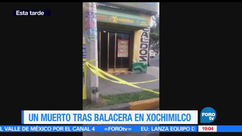 Balacera, Delegación Xochimilco, un muerto, marisquería, tres, lesionados