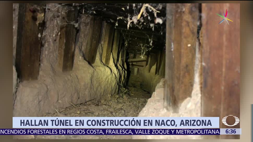 túnel en construcción, Naco,, túnel fronterizo, Sonora,