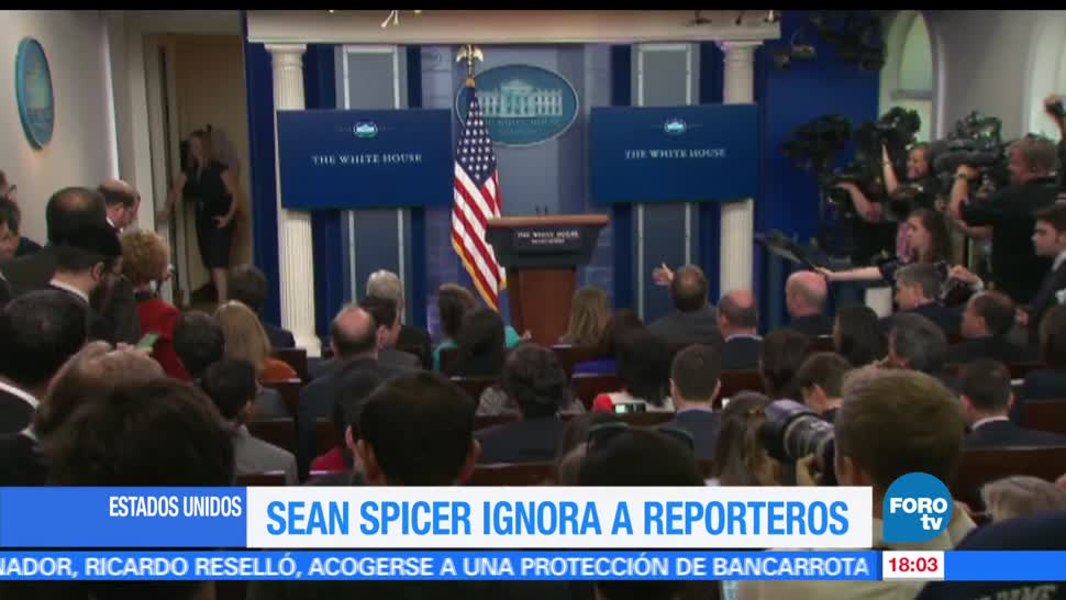 Sean Spicer, conferencia de prensa, Donald Trump, estados unidos