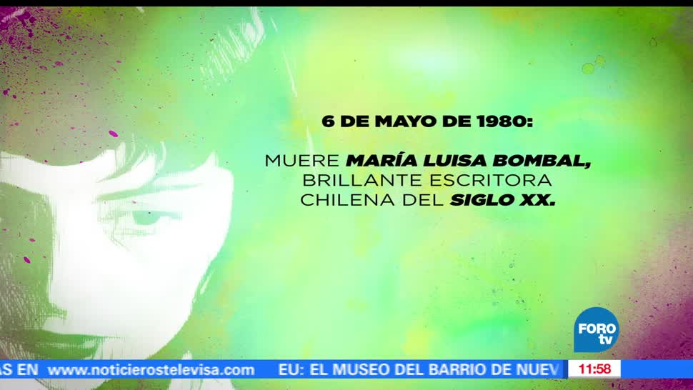 6 de mayo de 1980, La historia, María Luisa Bombal, escritora chilena del Siglo XX