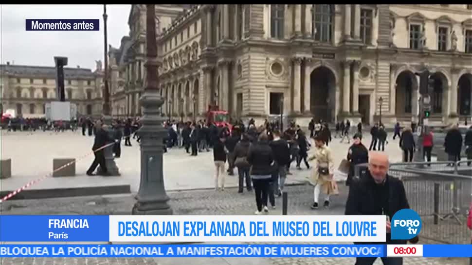 explanada, Louvre, Emmanuel Macron, victoria electoral, evacuación temporal