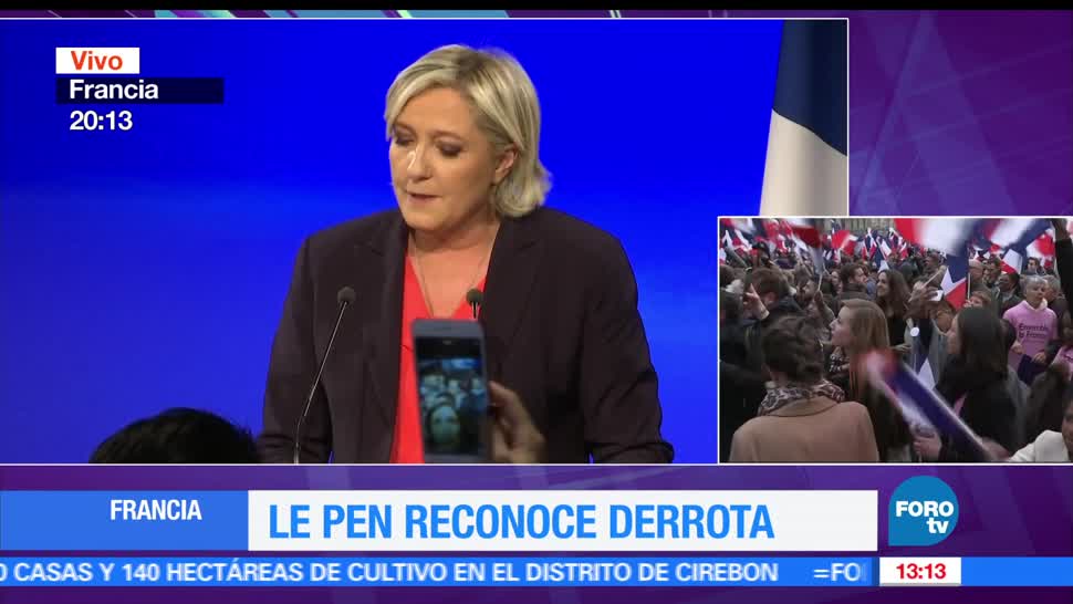 candidata, Marine Le Pen, Emmanuel Macron, presidente de Francia