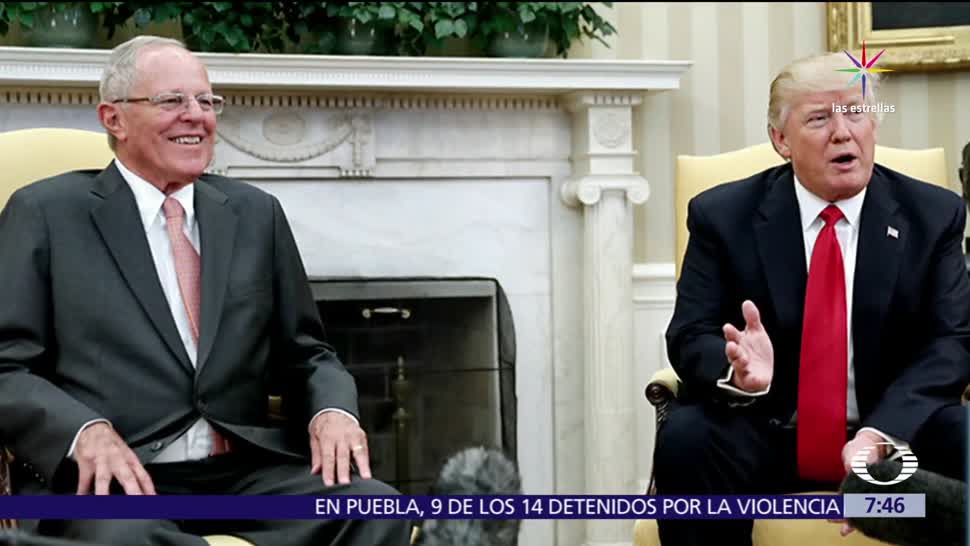Donald Trump, presidente, Perú, Pablo Kucsynski, crisis en Venezuela