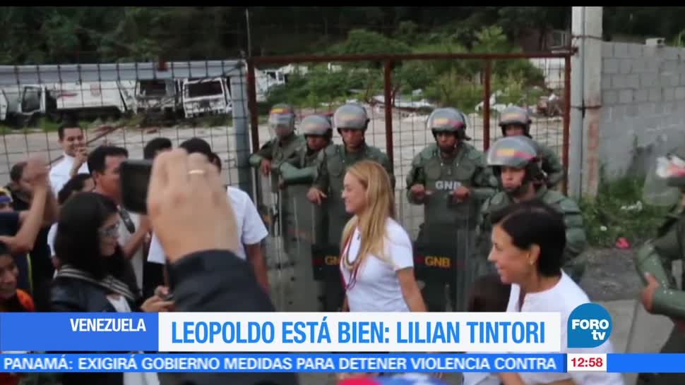 opositor preso, Leopoldo López, visita, esposa, prisión militar, Ramo Verde,