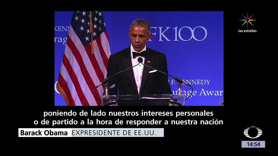 Obama, recibe premio, Premio al Valor Civil John F. Kennedy 2017, expresidente