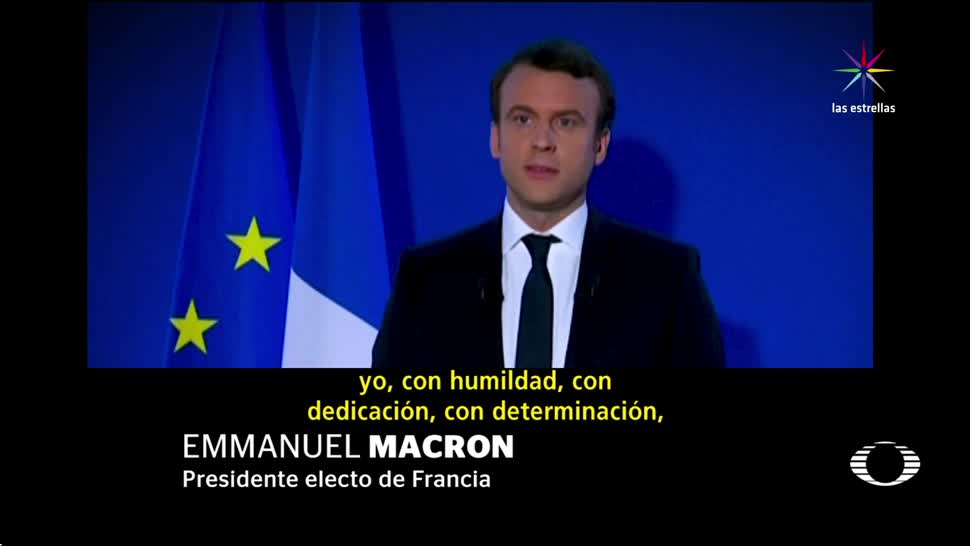 noticias, televisa news, triunfo, Macron, Francia, elecciones