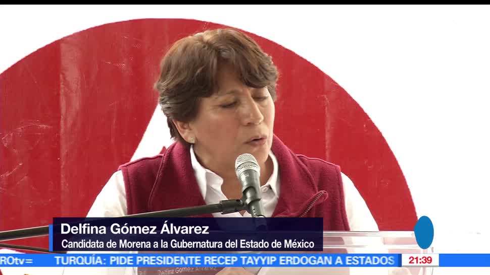 Delfina Gomez, visita, Chimalhuacán y Texcoco, Eleccion, Estado de México, Candidata gubernatura de MORENA