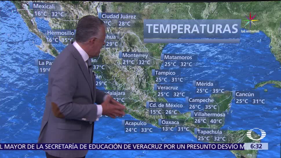 grados Celsius, entidades de México, tormenta Adrián, depresión tropical