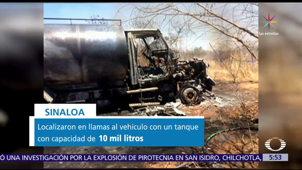 incendia, camión, combustible robado, Culiacán