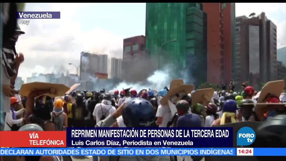 noticias, forotv, Termina, Marcha de los Abuelos, represion, Luis Carlos Diaz