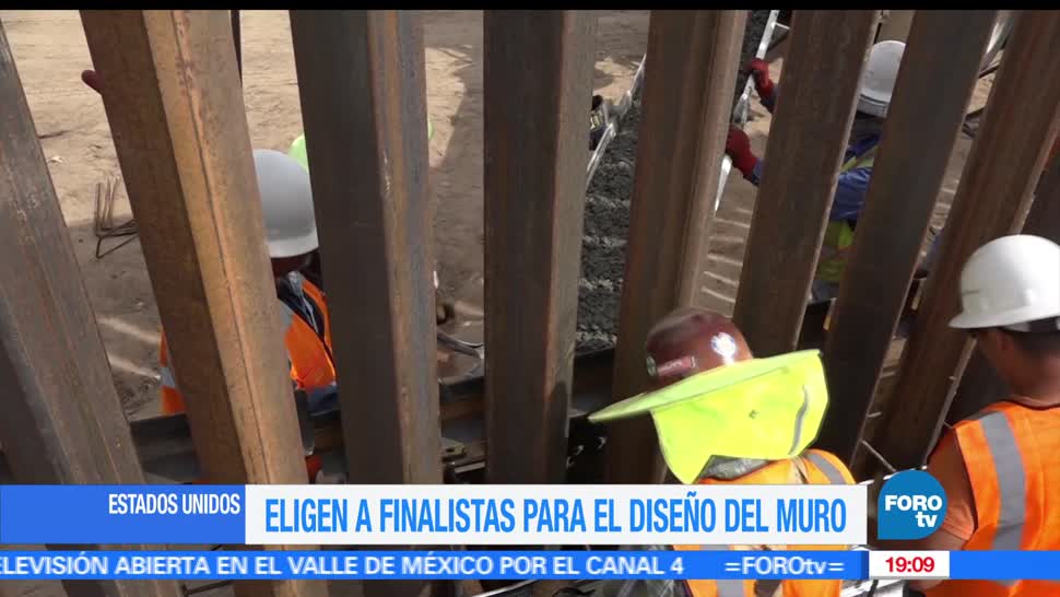 Eligen, finalistas, diseñar, muro de Trump, Frontera México, Estados Unidos