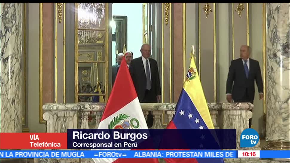 Venezolanos, permiso, El corresponsal en Perú, Ricardo Burgos