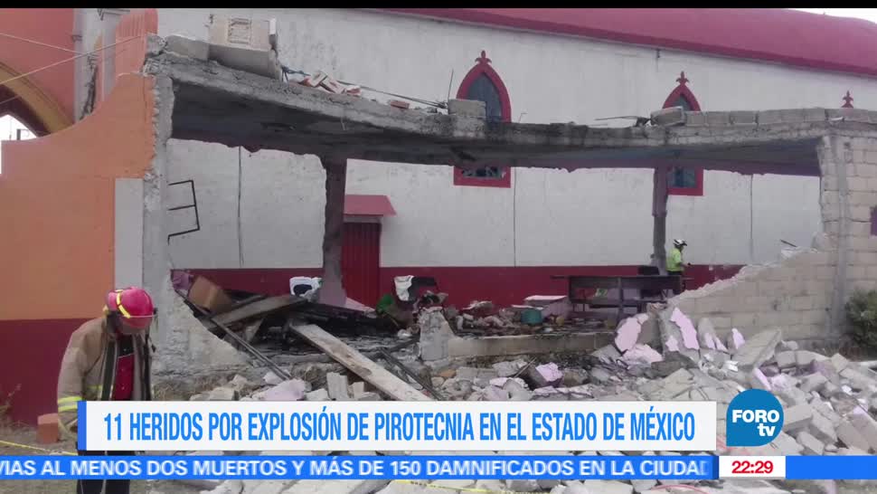 Explosión, pirotecnia, Almoloya de Juárez, Lesionados, Pirotecniia, Explosión en iglesia