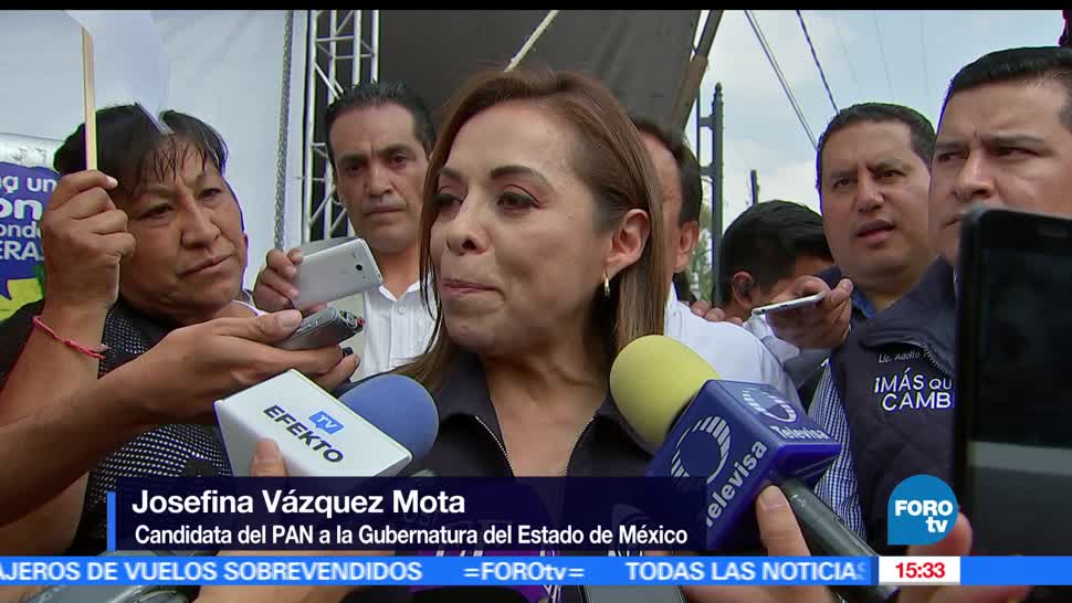 Josefina Vázquez Mota, candidata del PAN, desmintió, posible declinación