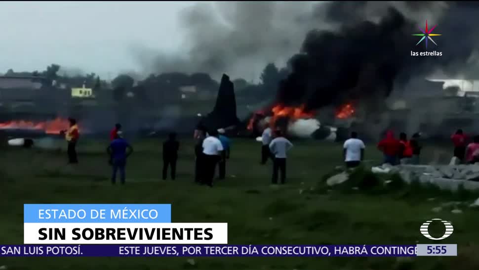 Estado de México, avión tipo Lear Jet 25, inmediaciones del Aeropuerto, sobrevivientes