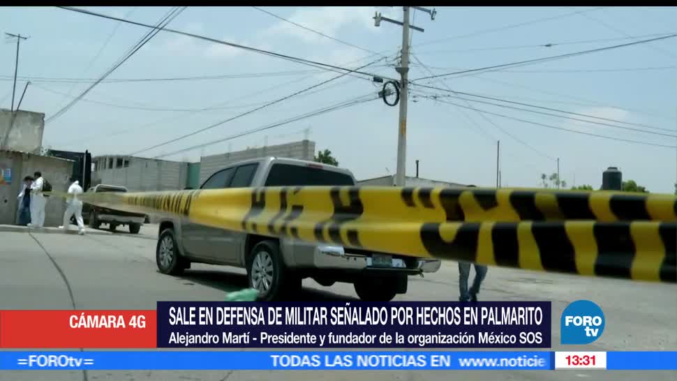 notiias, FOROtv, Alejandro Marti, defiende, soldado, ejecucion en Puebla
