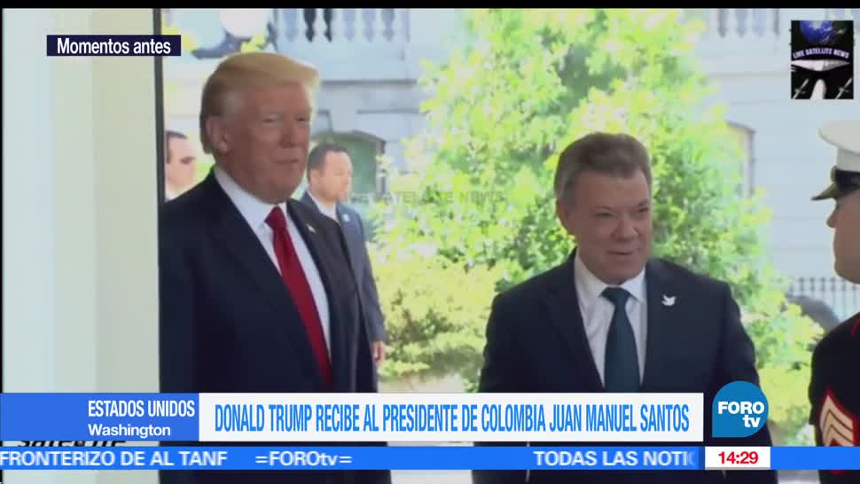 noicias, FOROtv, Trump recibe a Santos en la Casa Blanca