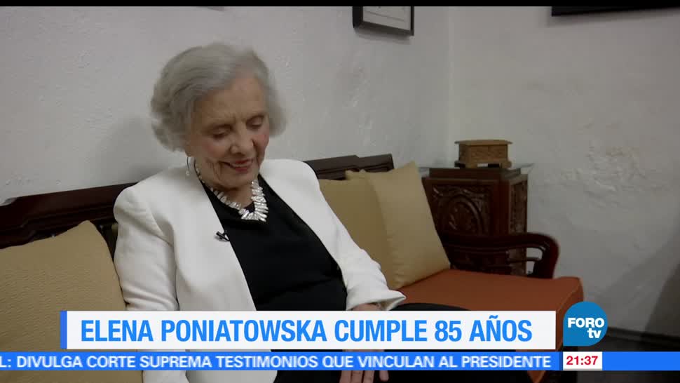Elena, Poniatowska, cumple, 85 años, escitora, aniversario