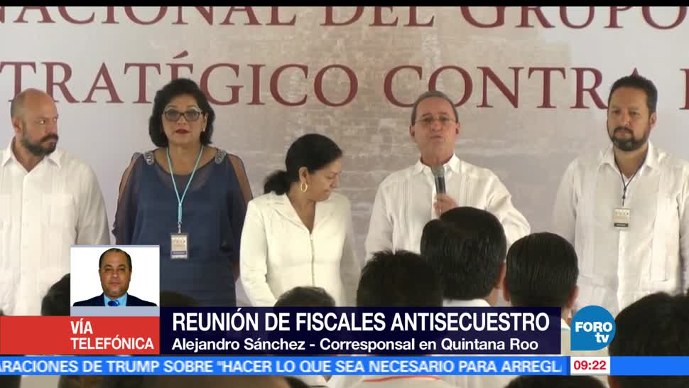 Reunión fiscales, antisecuestro, Quintana Roo, Alejandro Sánchez