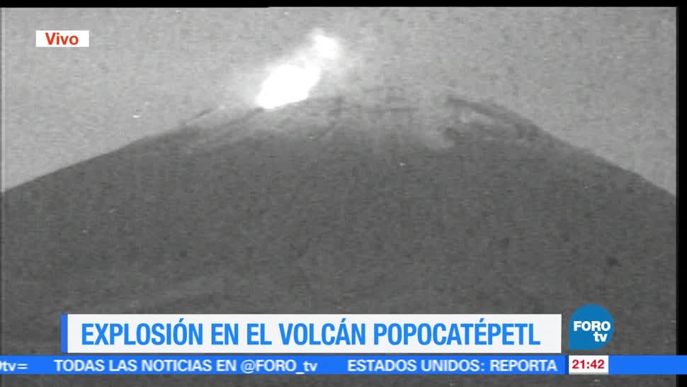 Volcán Popocatépetl, registra, nueva, explosión, Luis Felipe Puente, Proteccion Civil
