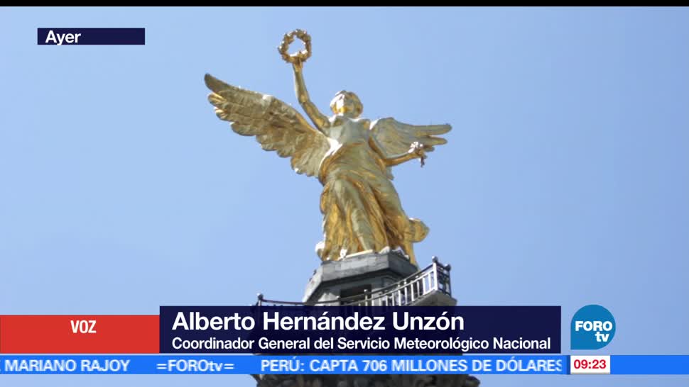 coordinador general, SMN, Alberto Hernández Unzón, onda de calor República Mexicana